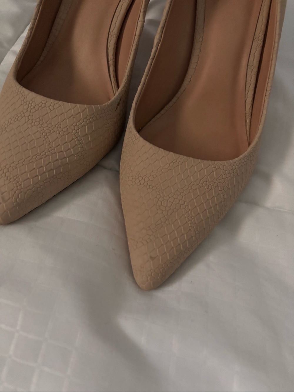 Call It Spring Beige Pointed-Toe Pumps - Picture 3 of 10